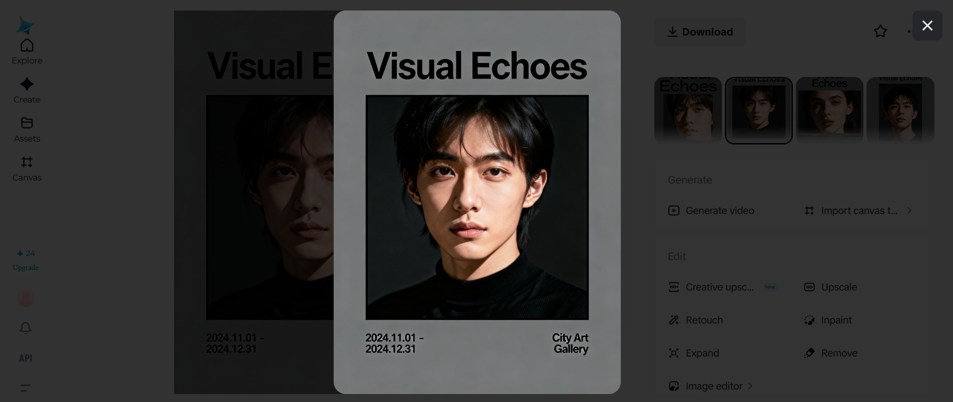 Exhibition poster design idea: Photography-based exhibition posters