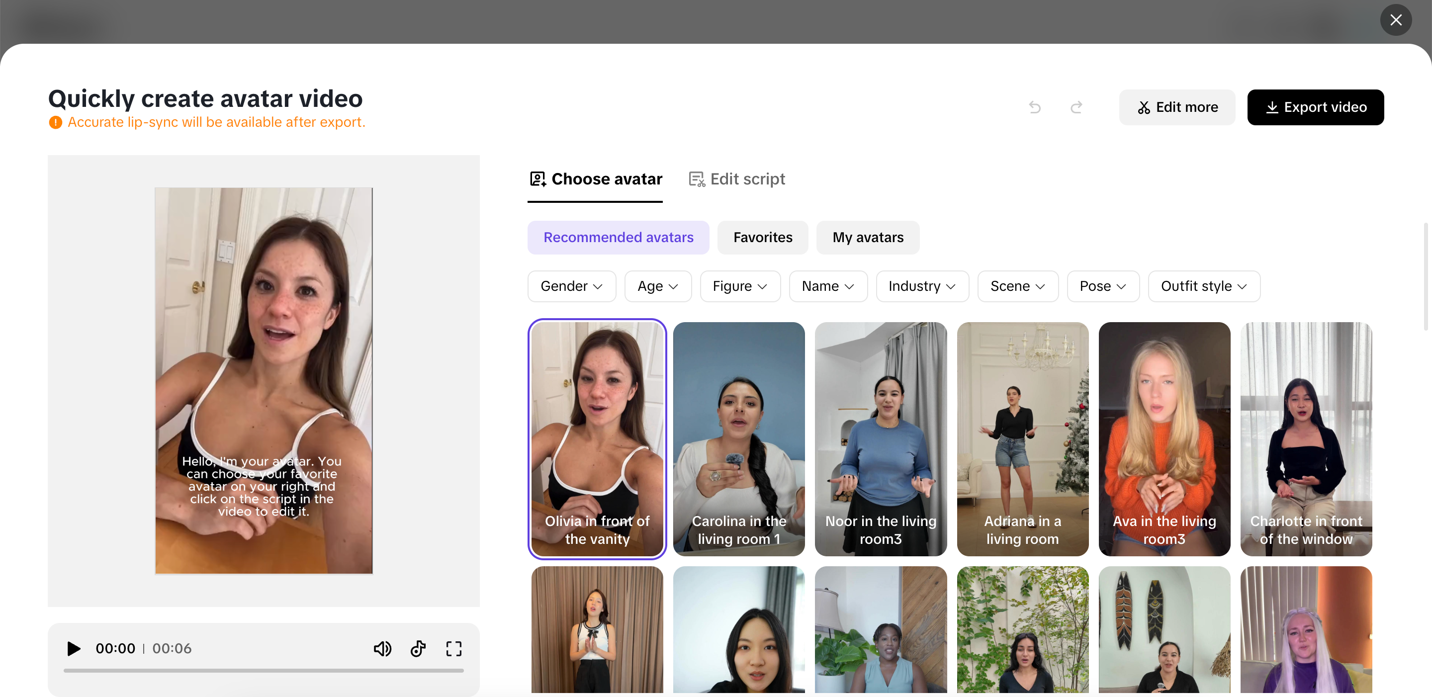 AI avatars and voices