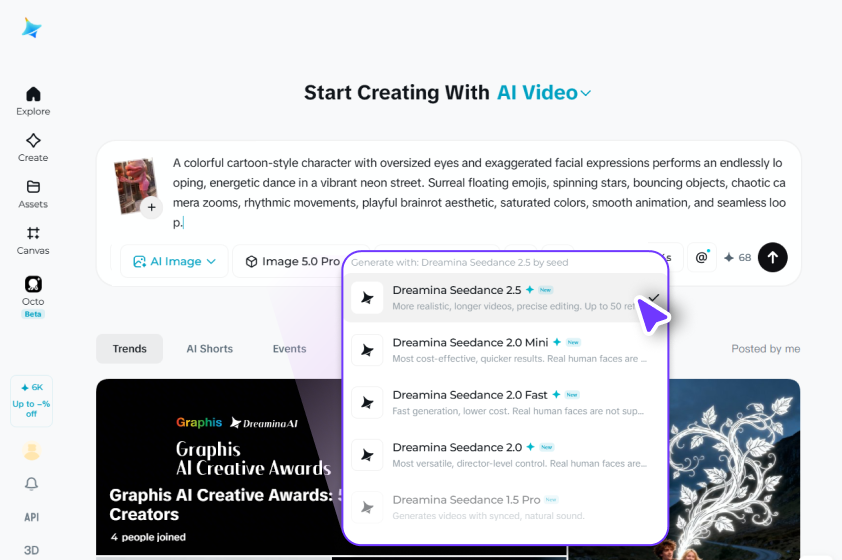 Adjust settings and generate