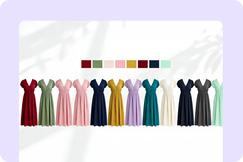 ตัวแปรสีของผลิตภัณฑ์