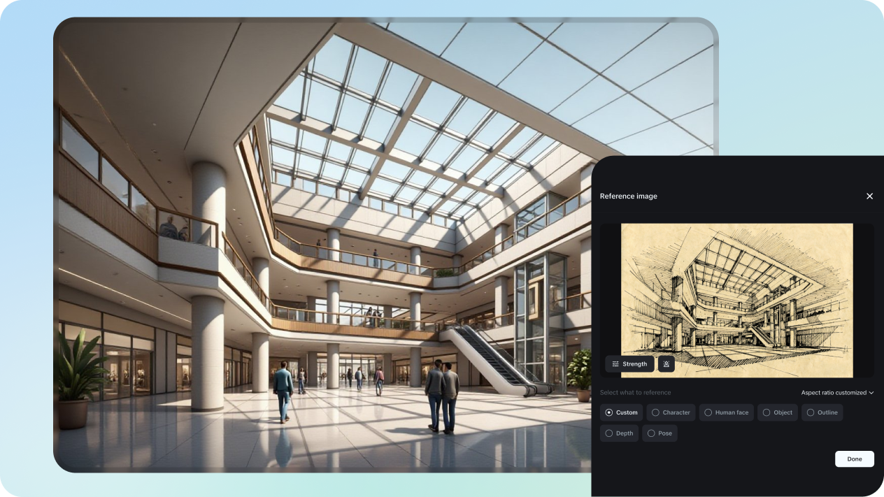 AI design with image