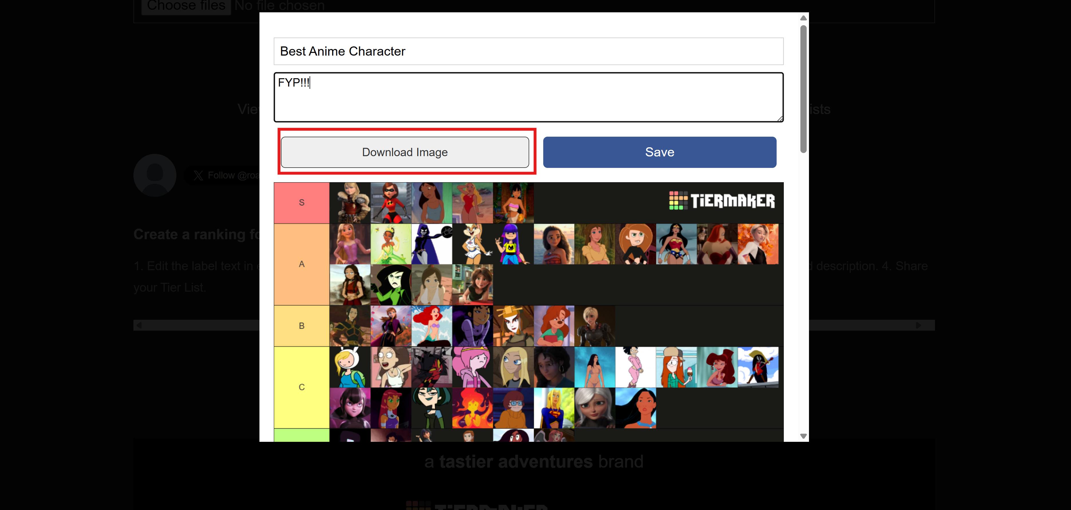 How do you make a tier list
