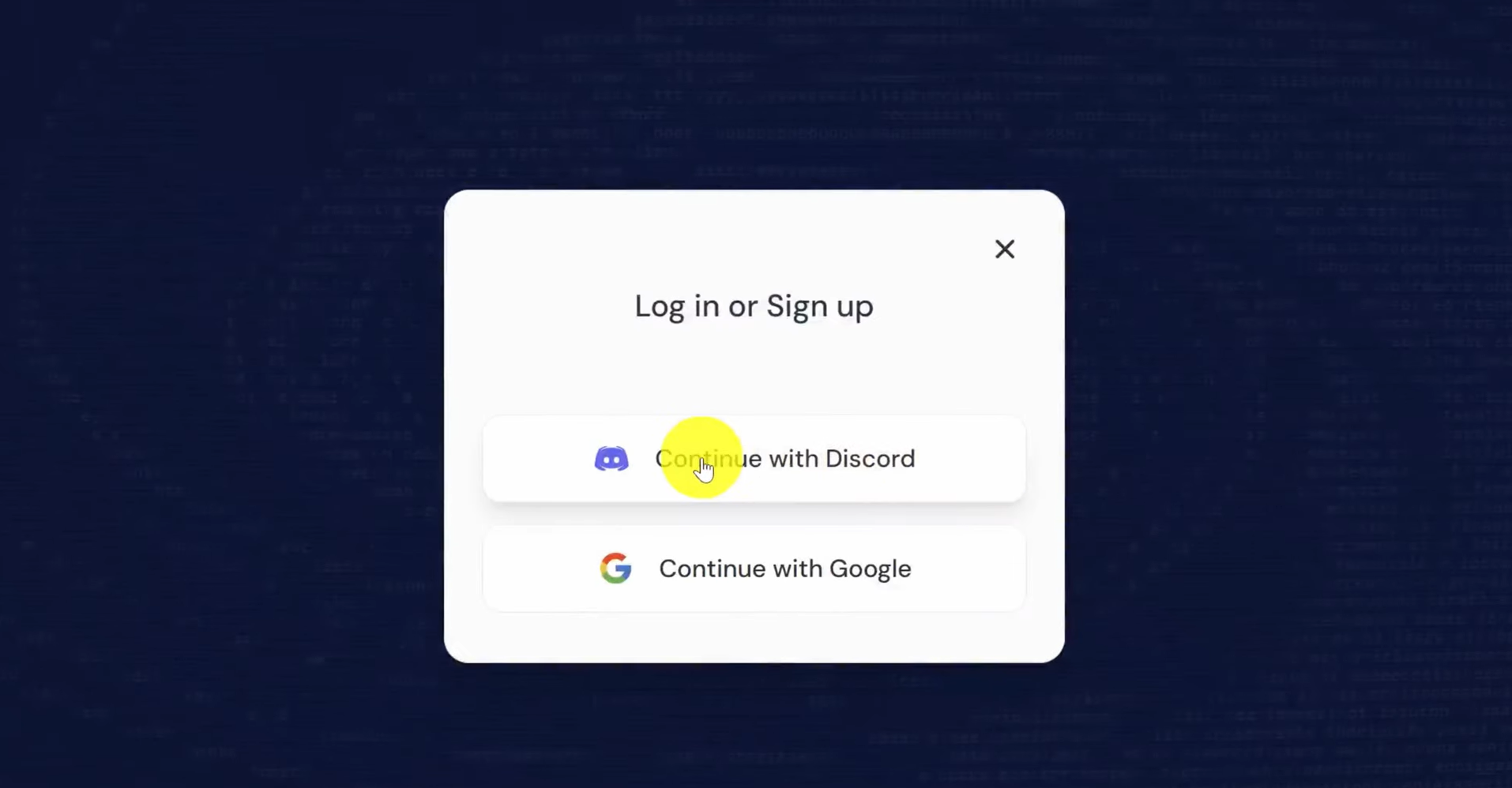 Signing up for Midjourney with Discord