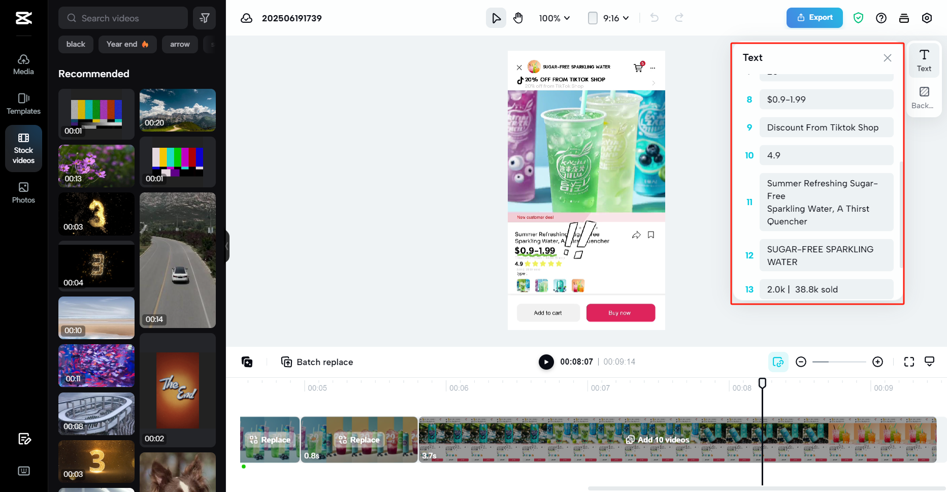 Customize video