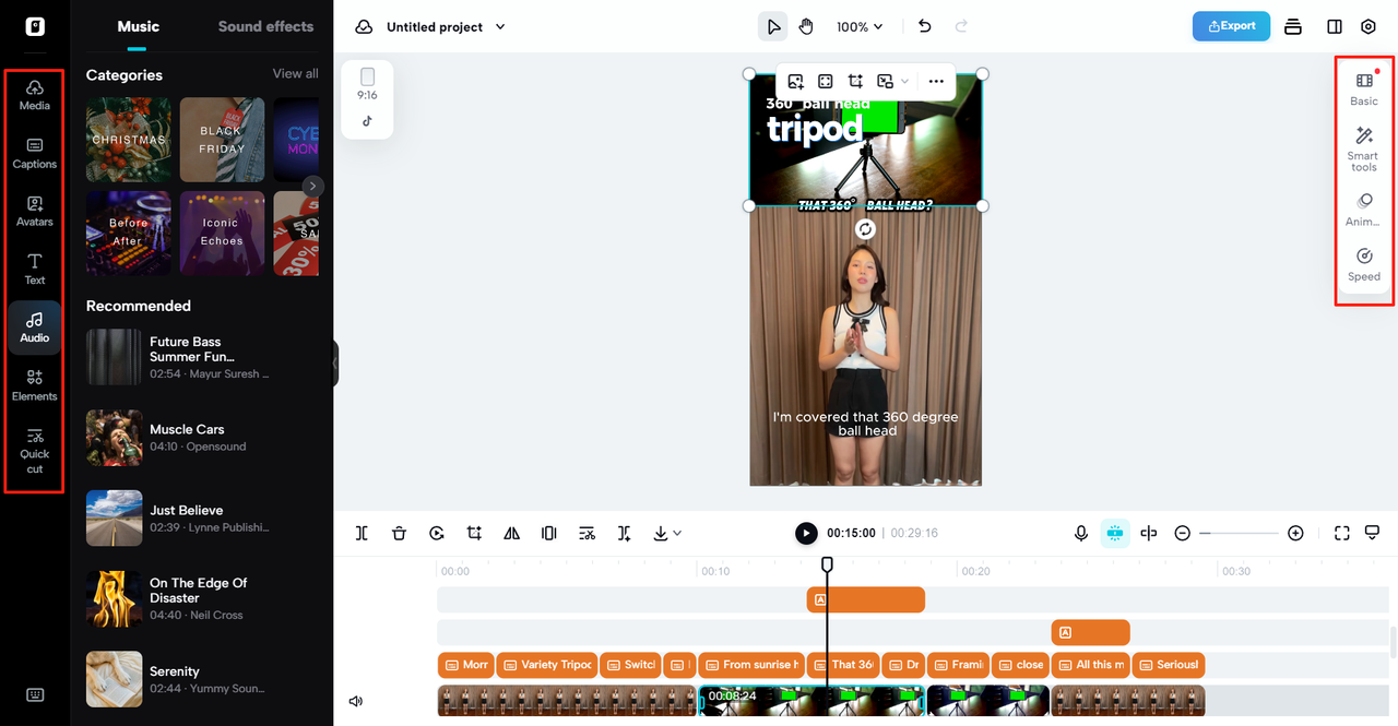 Export and edit more