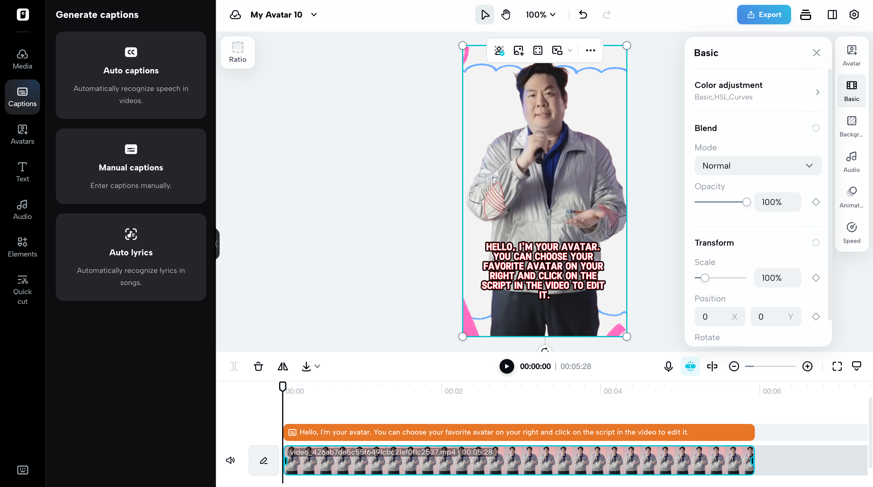 Click "Edit more" for more editing features