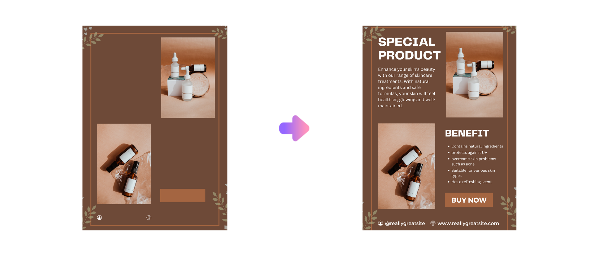 product advertisement poster design