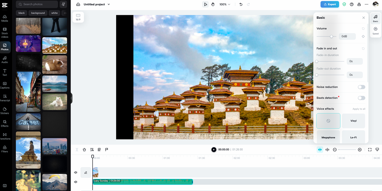 Edit audio files