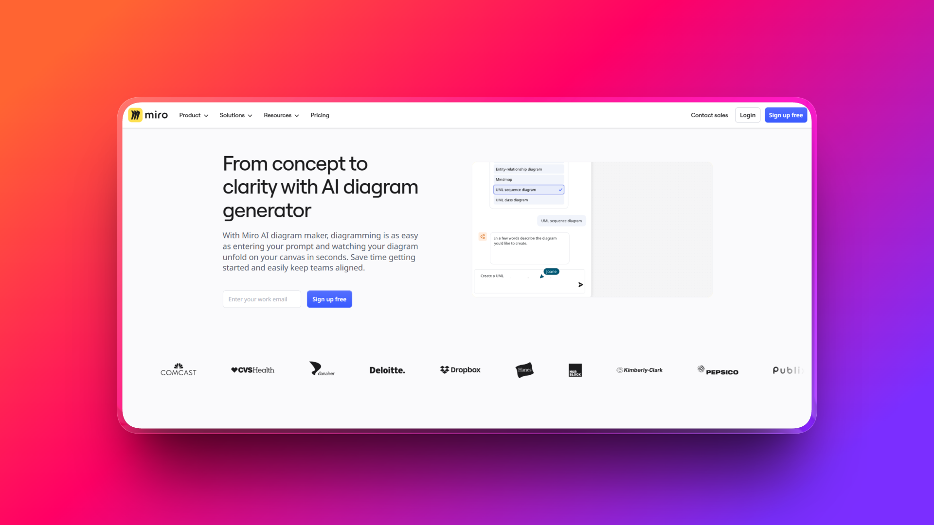 AI diagram generator by Miro