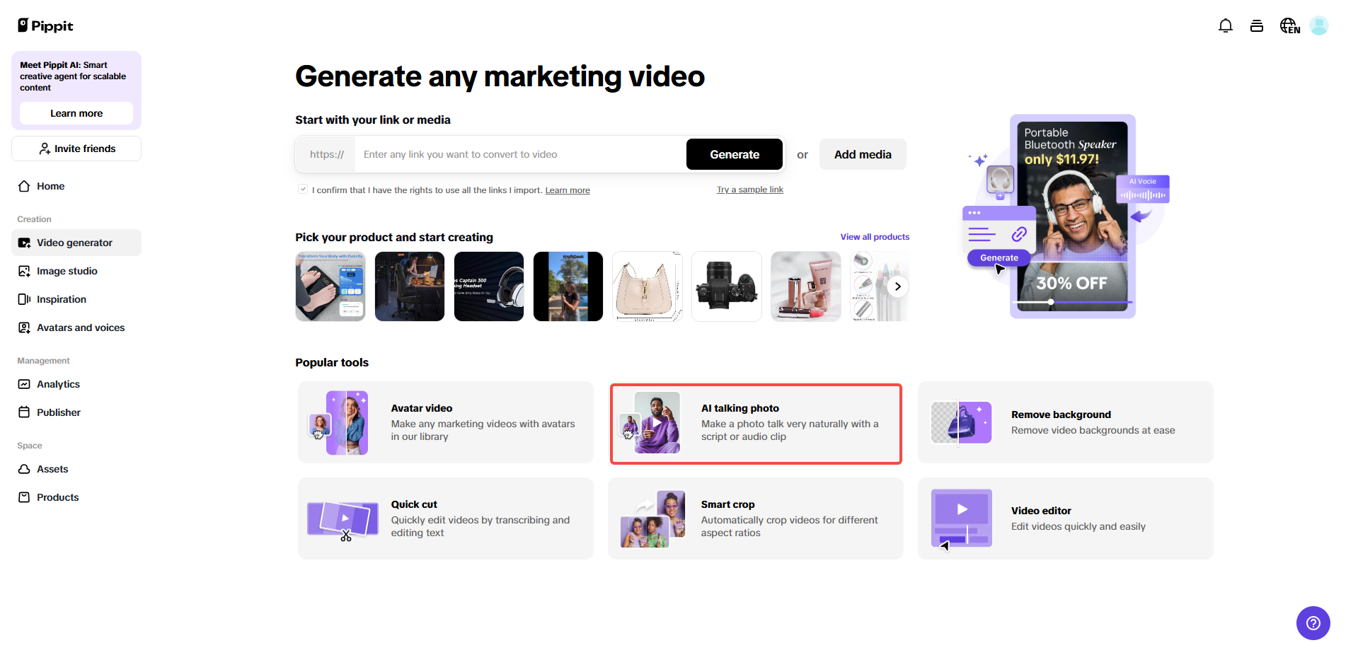 Access AI talking photo