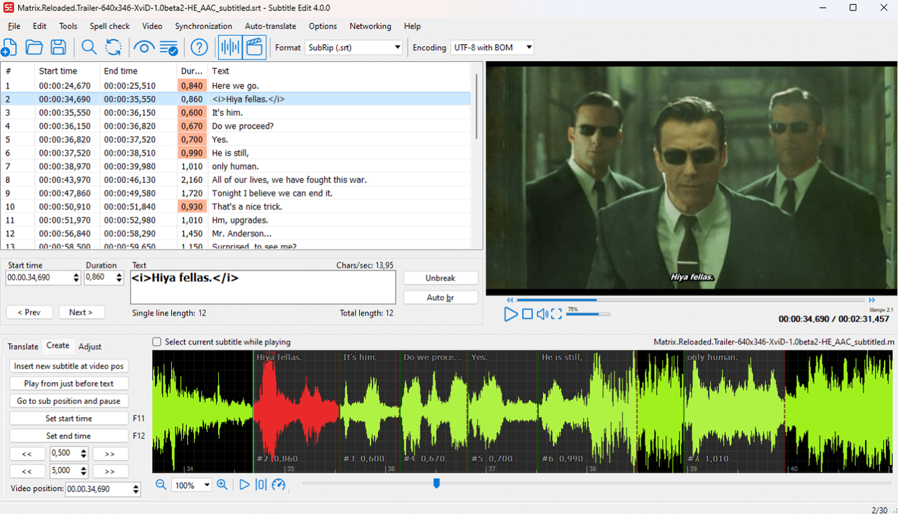 Open your video file