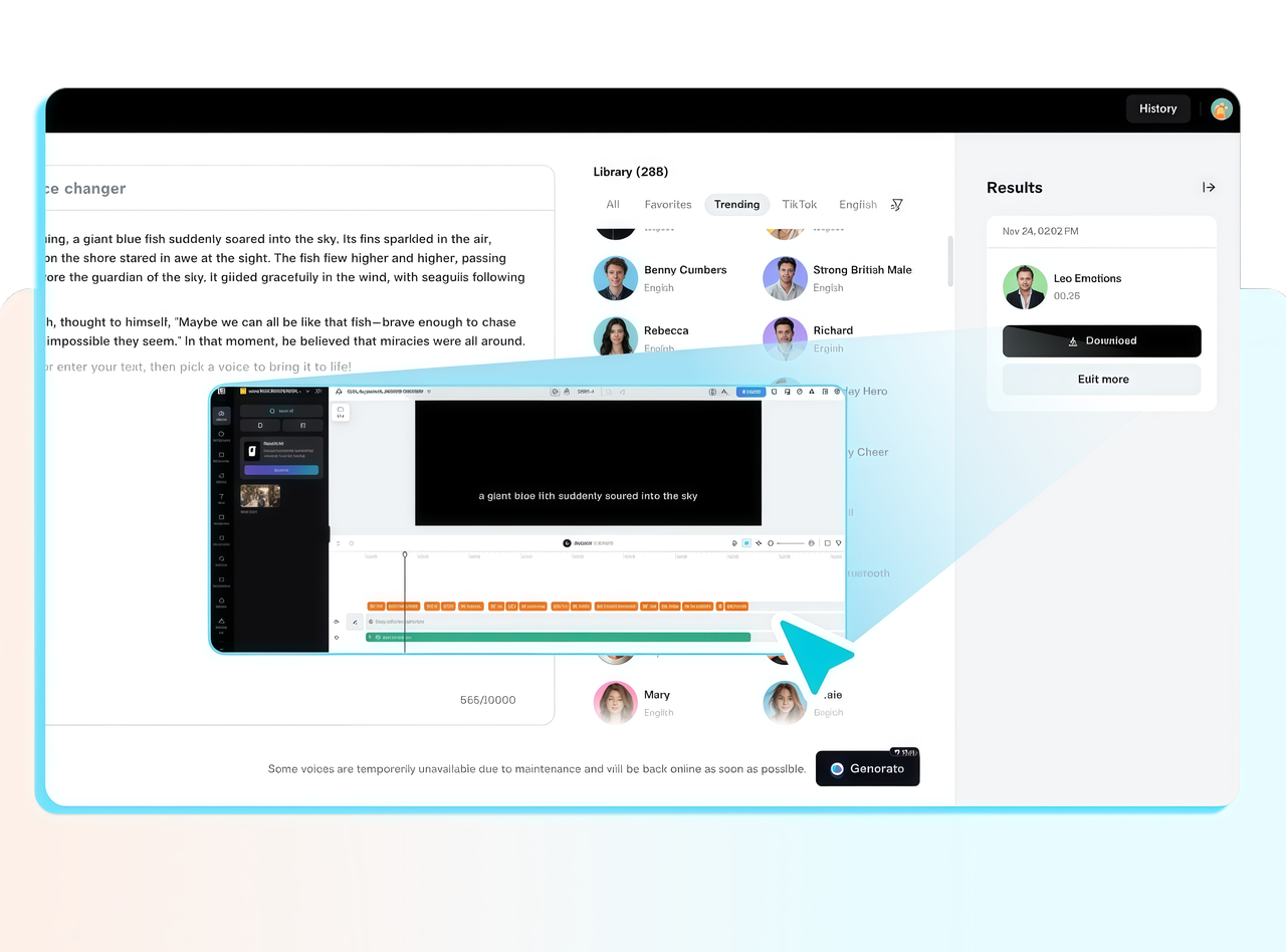 Download or Edit Your Voice Over