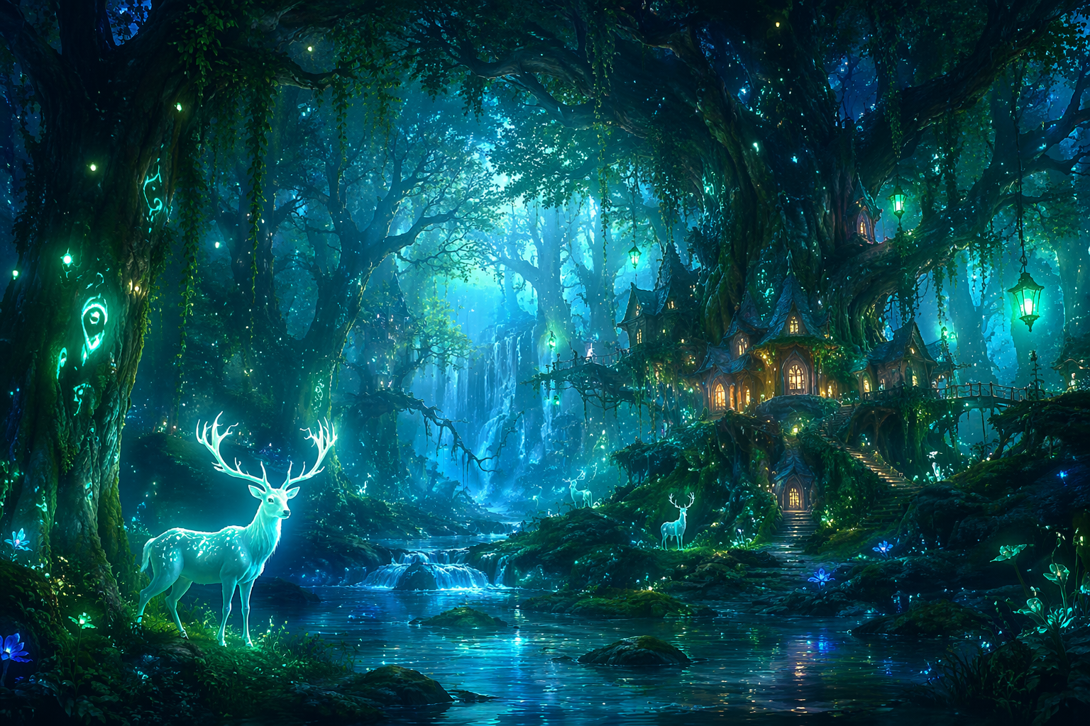 A fantasy forest