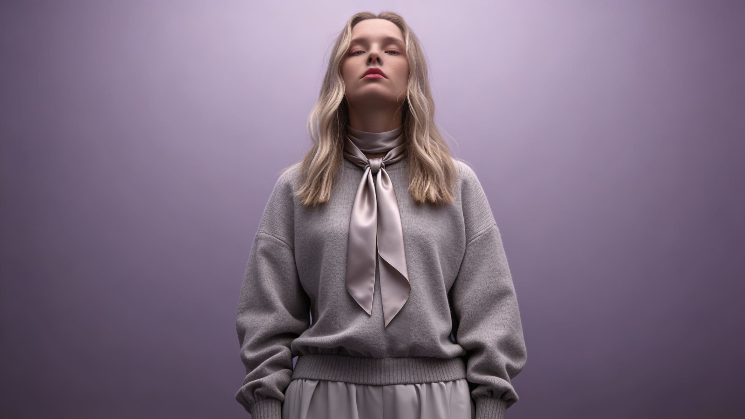 A realistic portrait with natural skin texture, accurate lighting, and detailed fabric materials, showing improved anatomy and preserved facial identity.