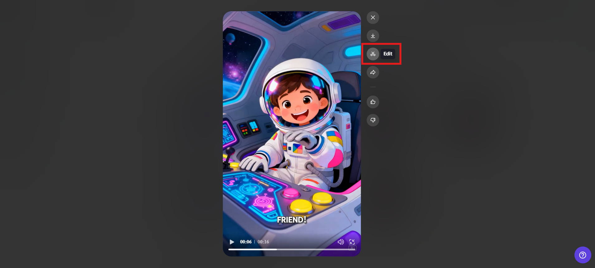 Enter the editing suite