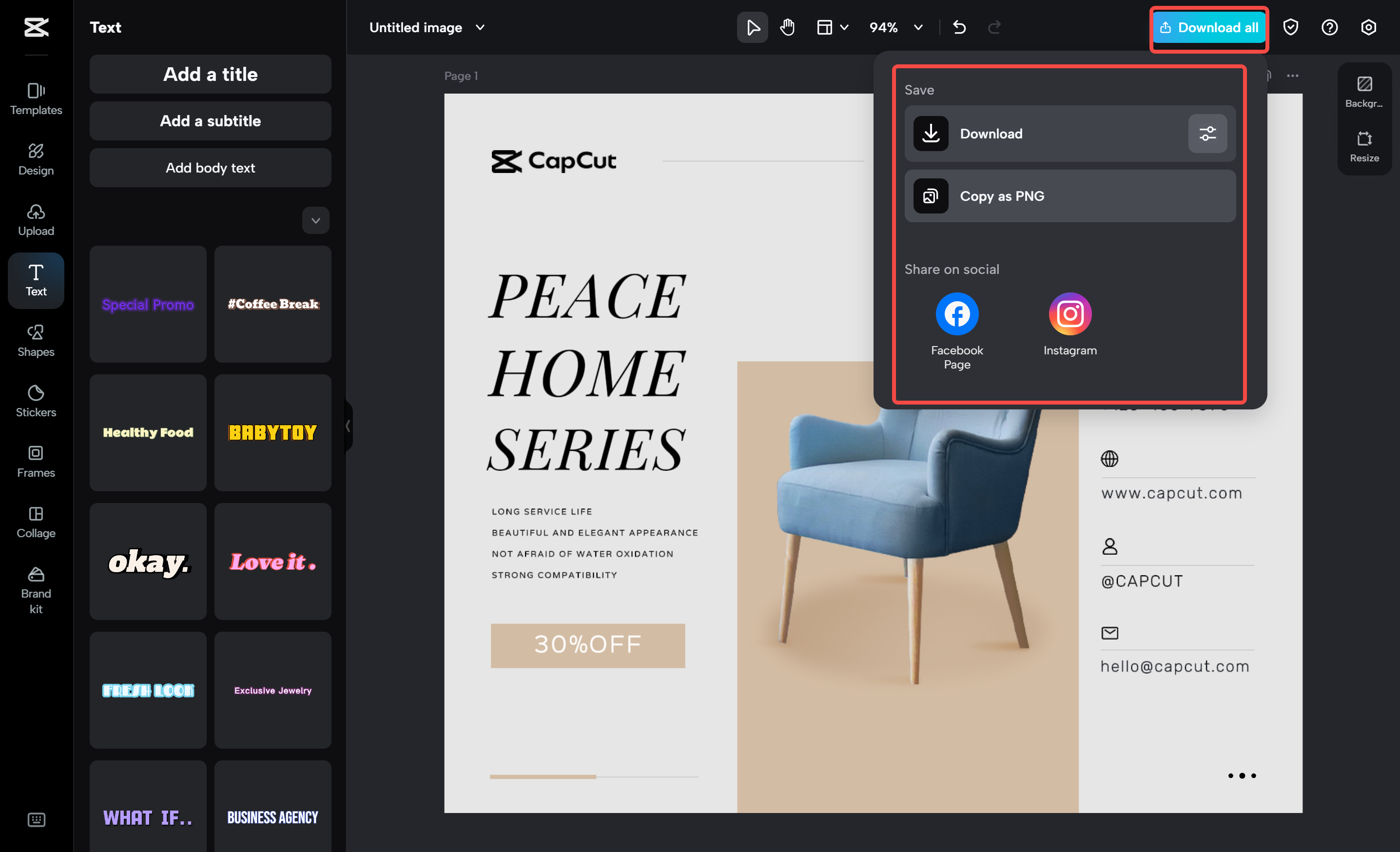 Download and post in the CapCut desktop video editor