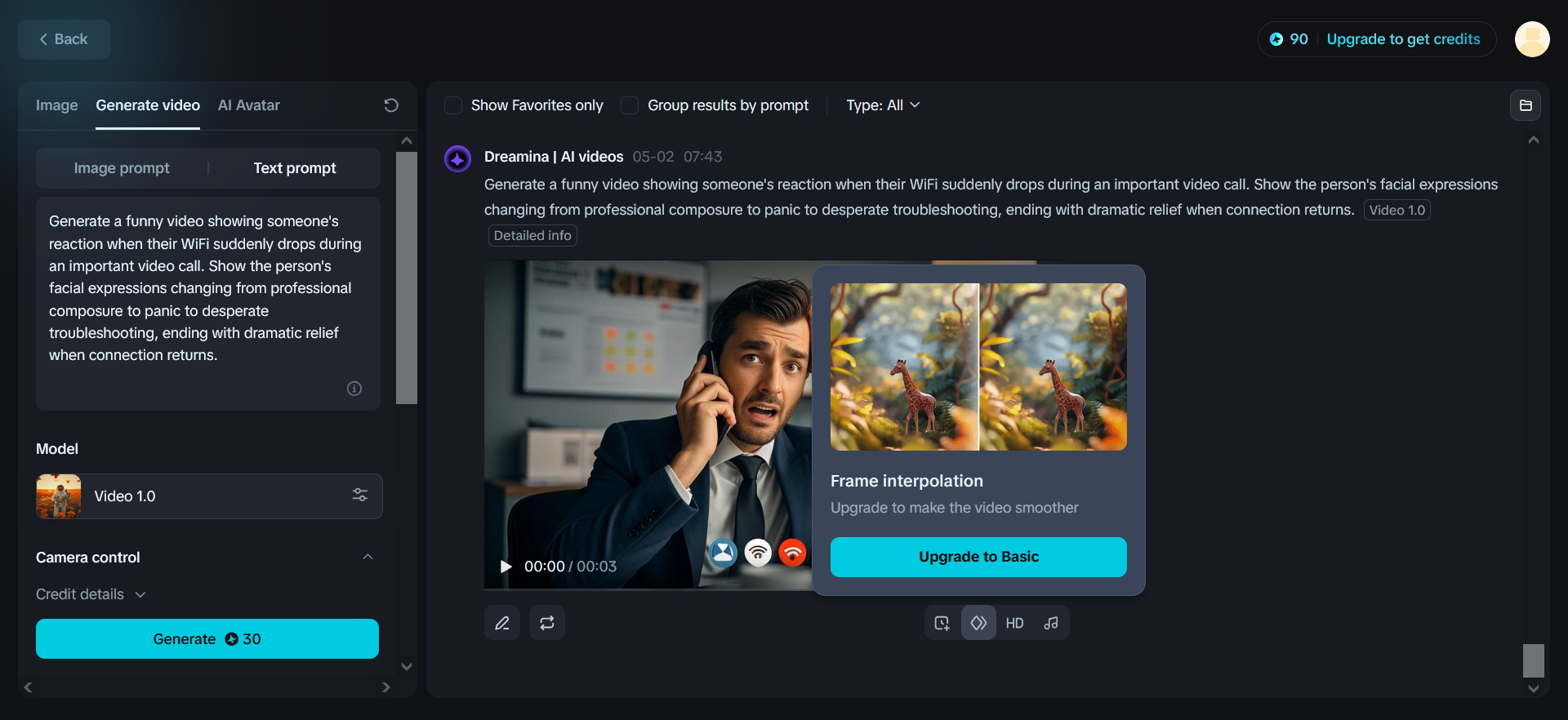 Interpolación de marcos