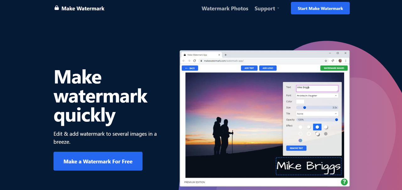 Make Watermark homepage