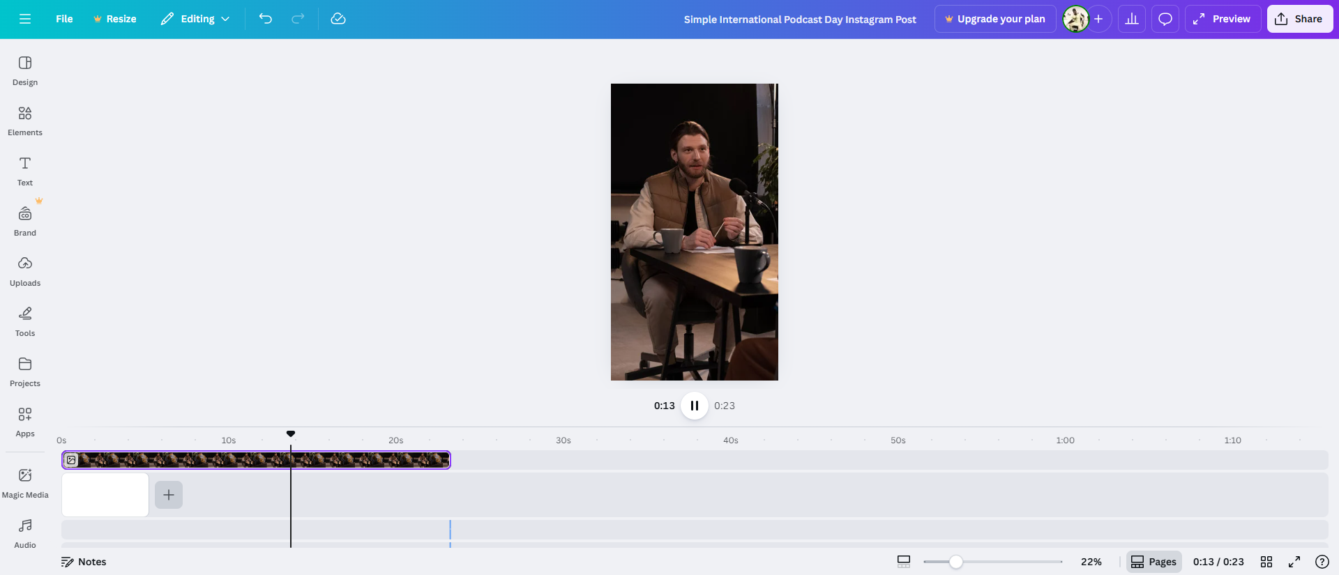 podcast visualizer canva