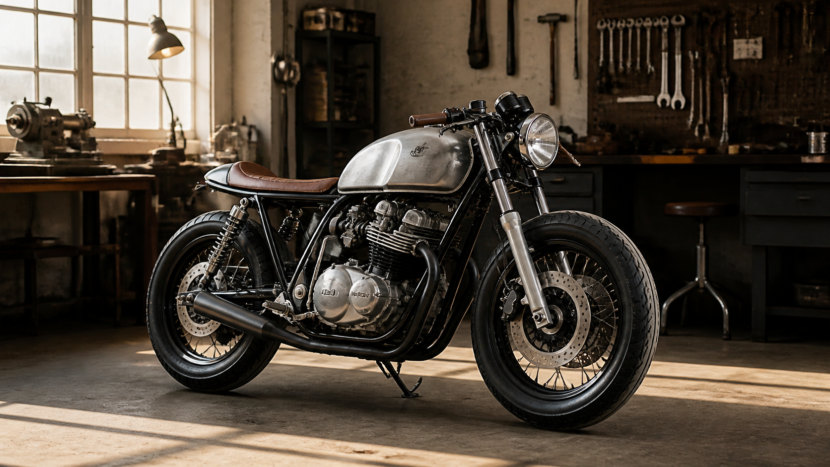 Cafe Racer Bike AI Prompts hero image
