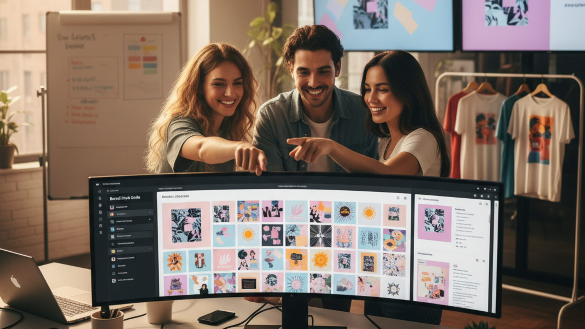 Use of AI t-shirt makers for branding