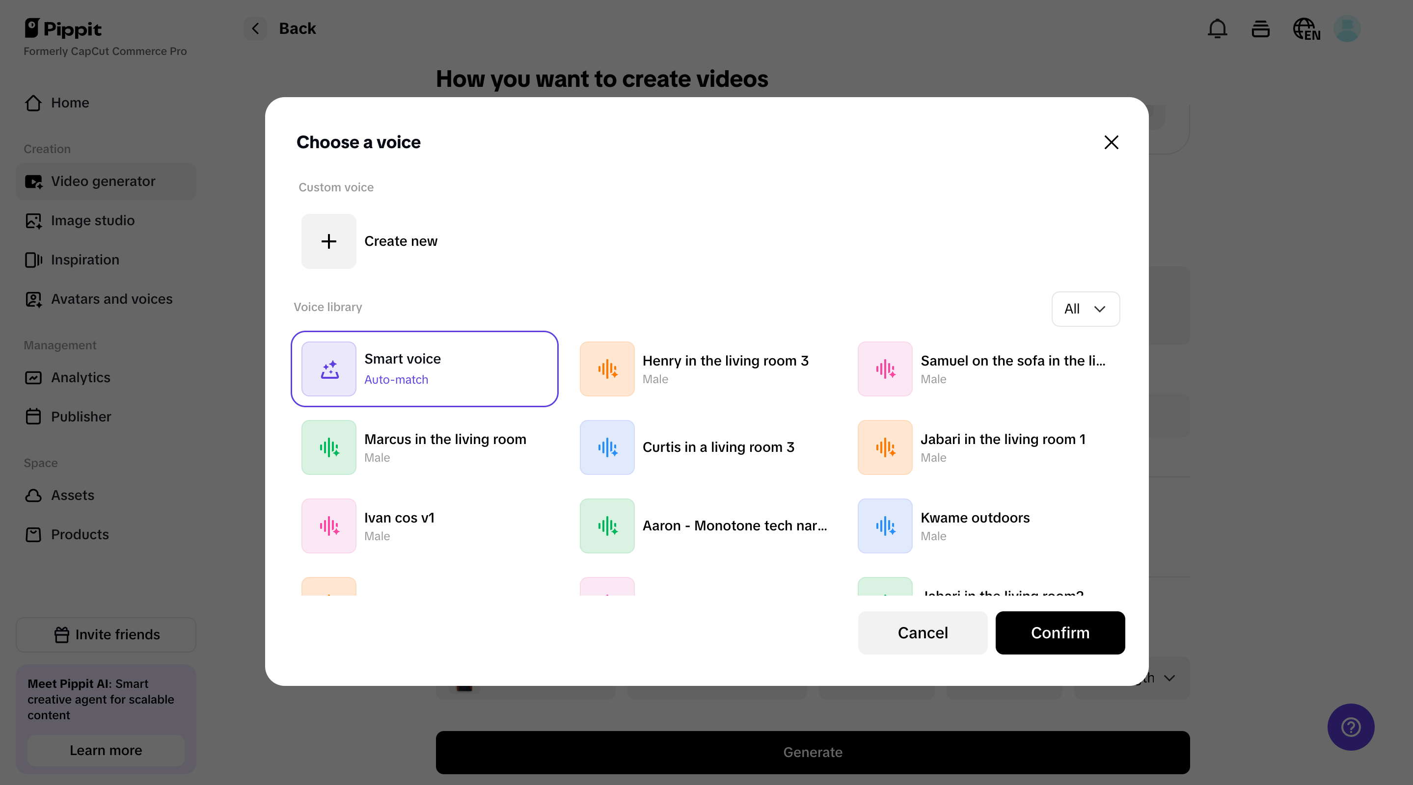 Customizable voice options