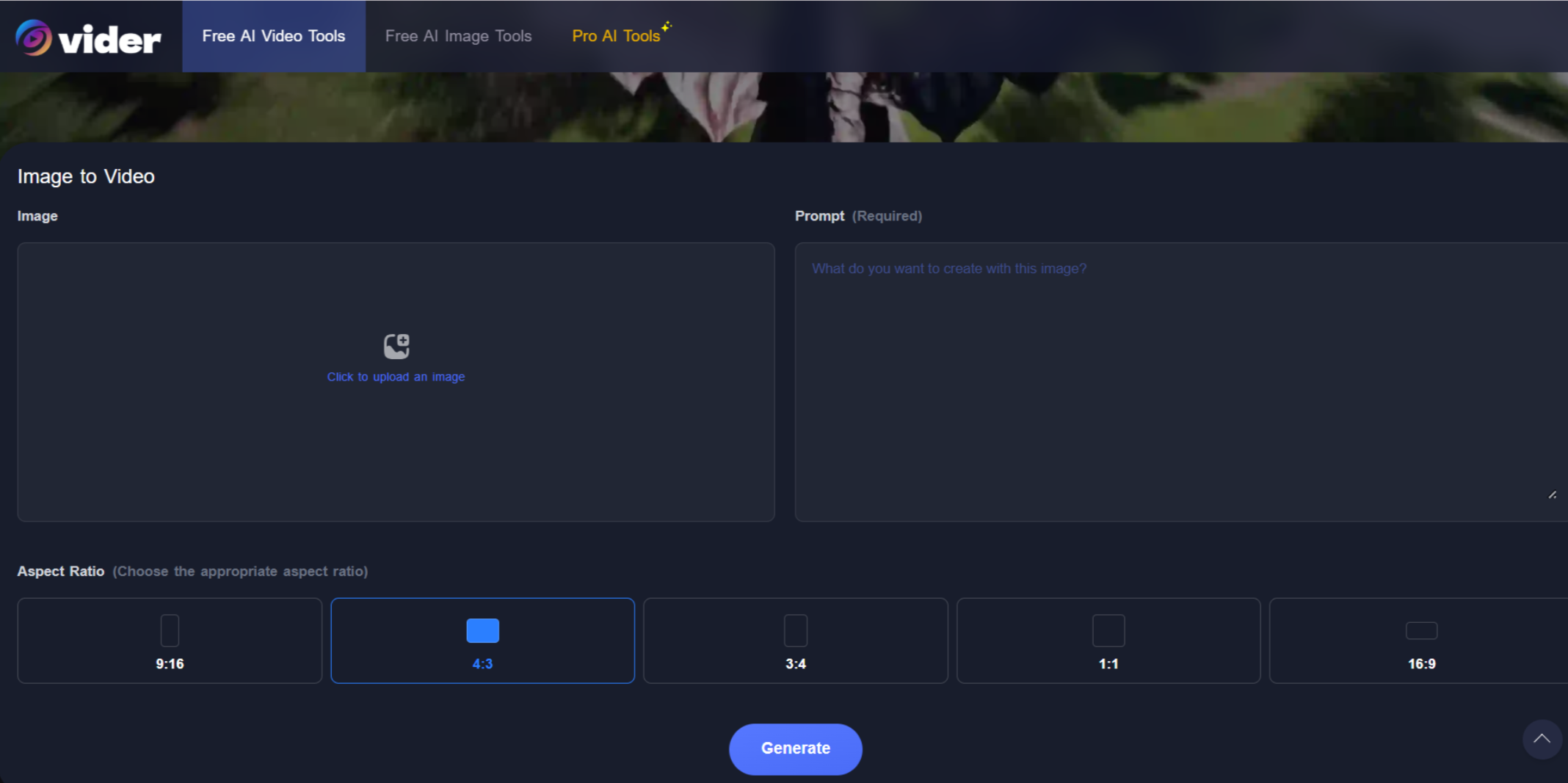 Vider.ai -  best AI video generator with no restrictions