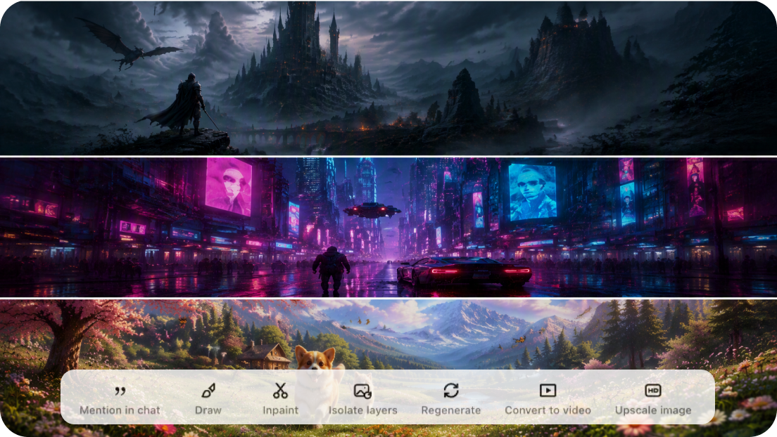 Multiple variations & Built-in editing tools