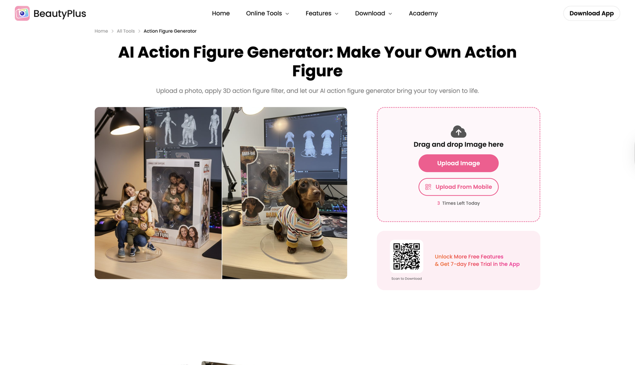 BeautyPlus interface