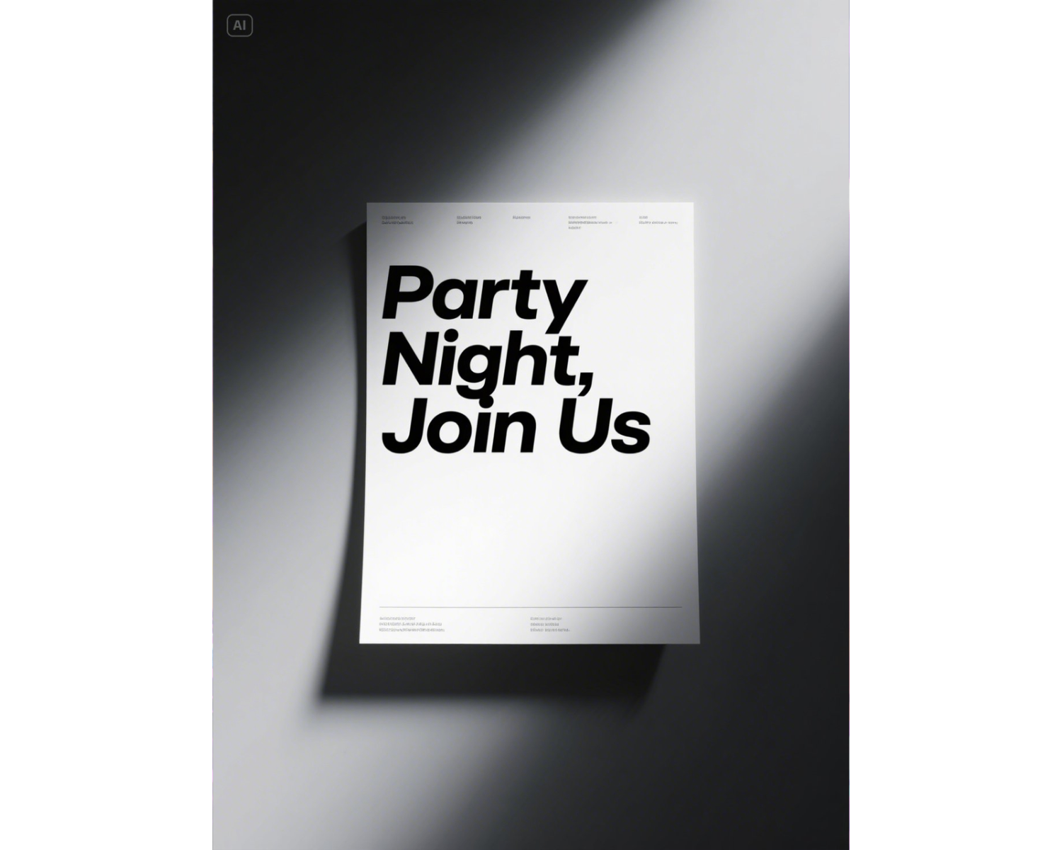 Minimalist flyers