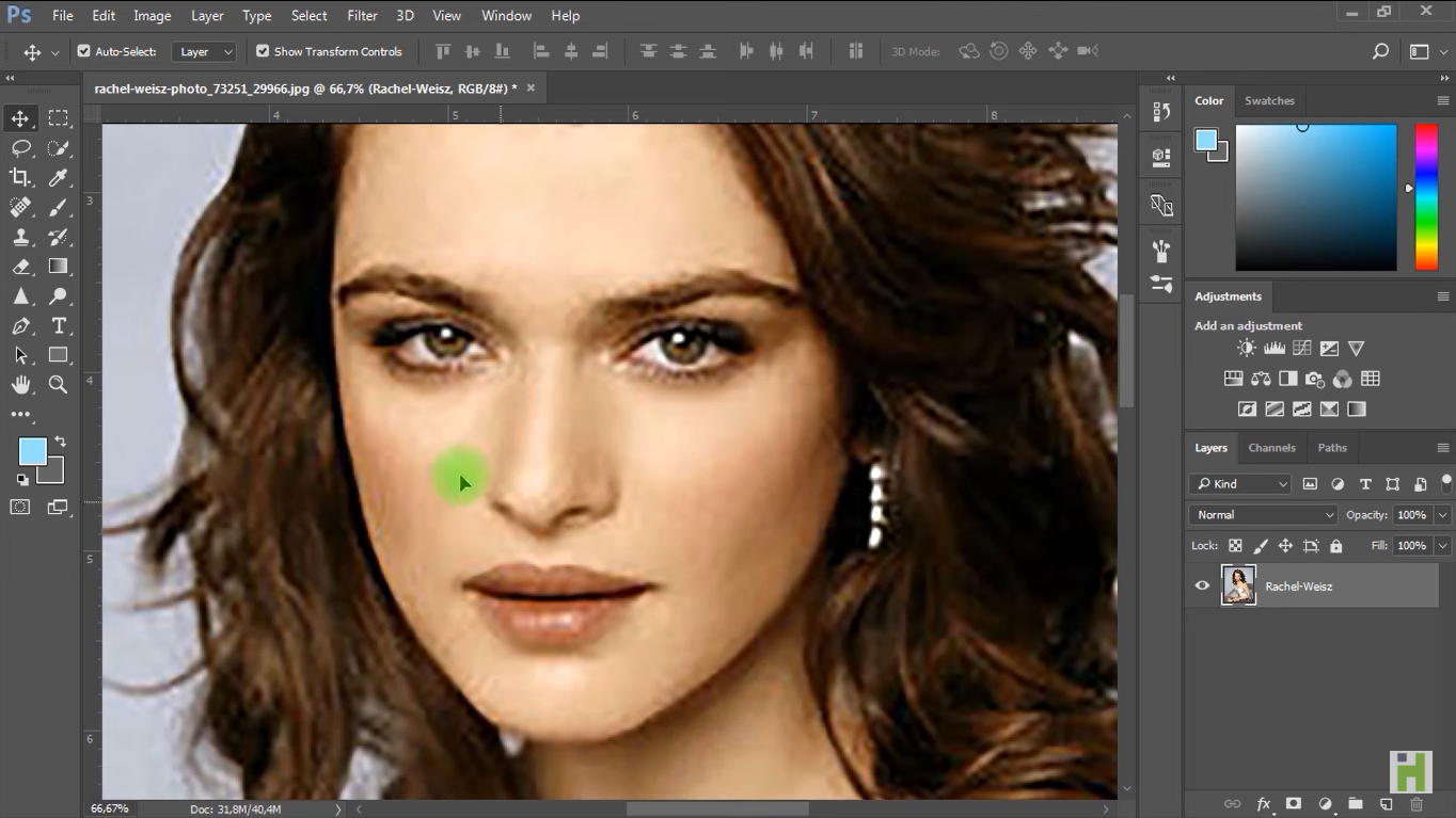 Open the image in Photoshop to adjust dimensions