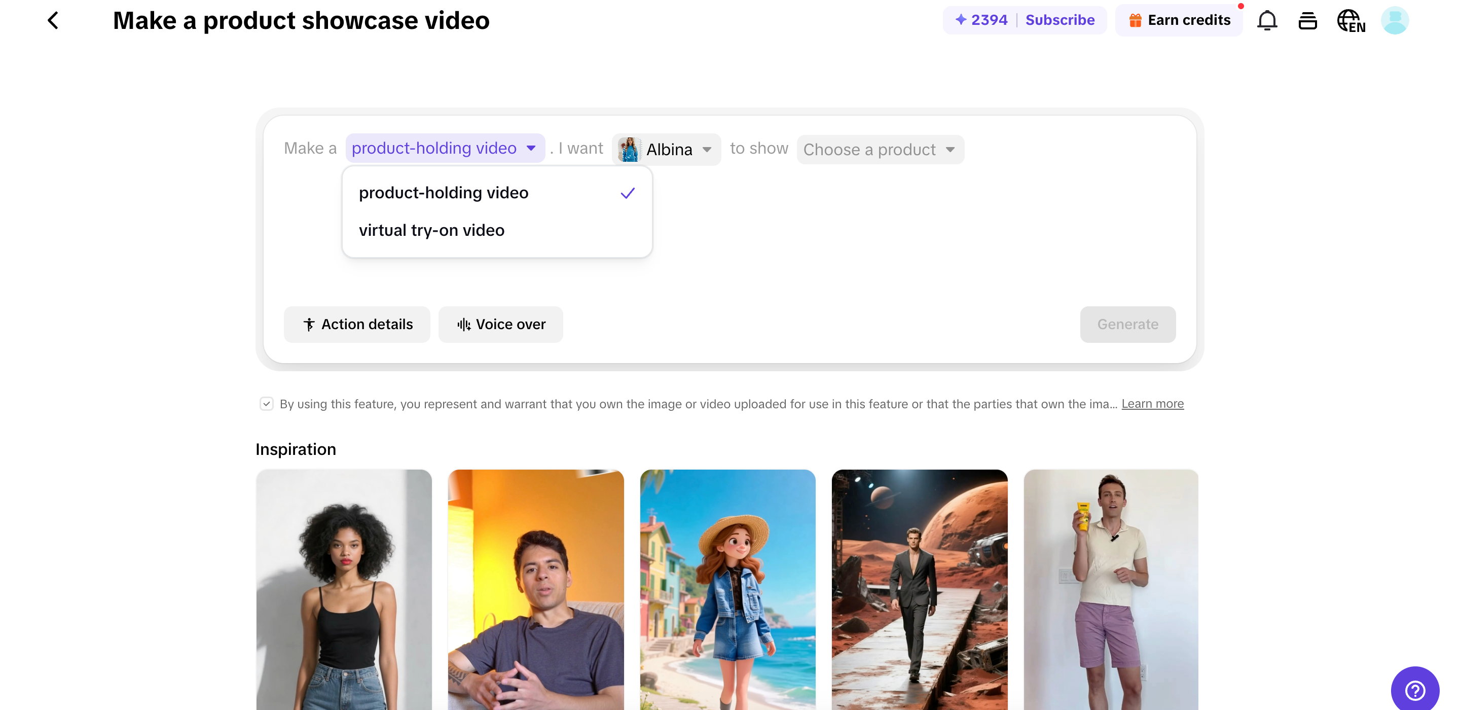 Showcase your product