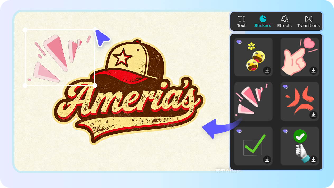 クロージングブランドのロゴのための多様なクリエイティブな要素