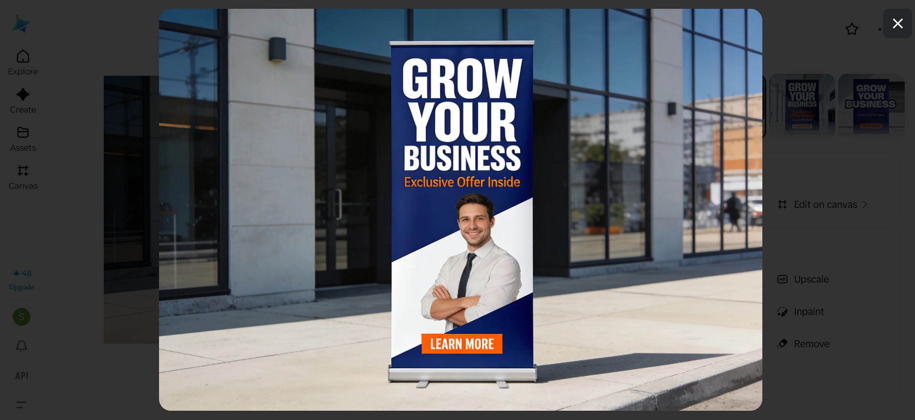 롤 업 배너 디자인 아이디어: 대담한 헤드라인 중심의 배너