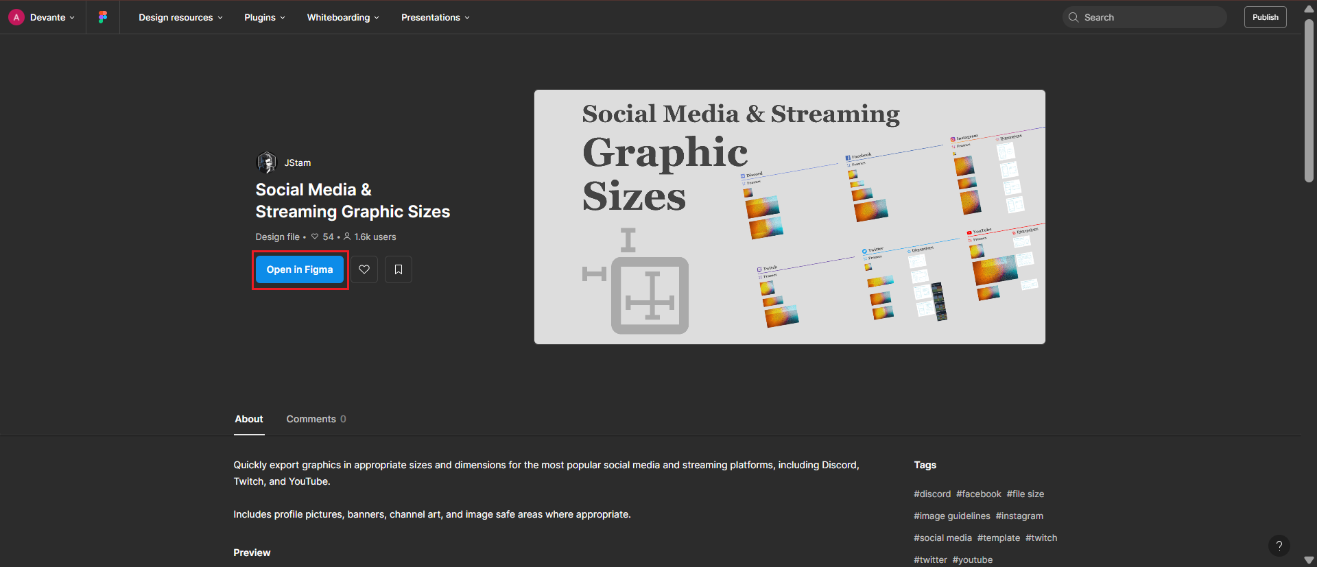 Twitch profile banner dimensions