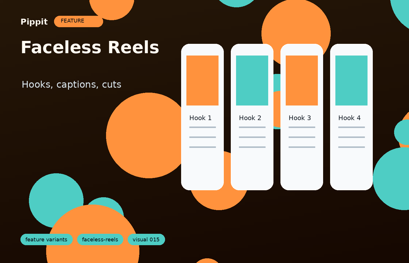 Faceless Reels build variations without restarting visual