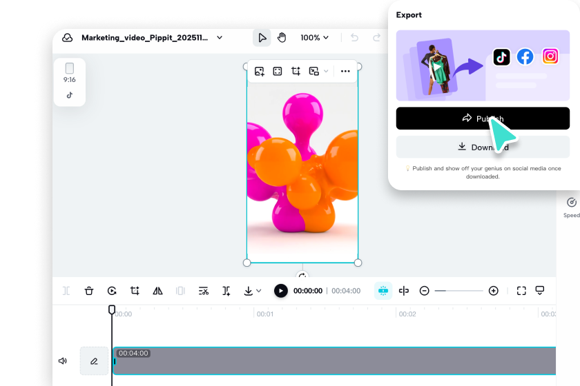 Preview and export your video