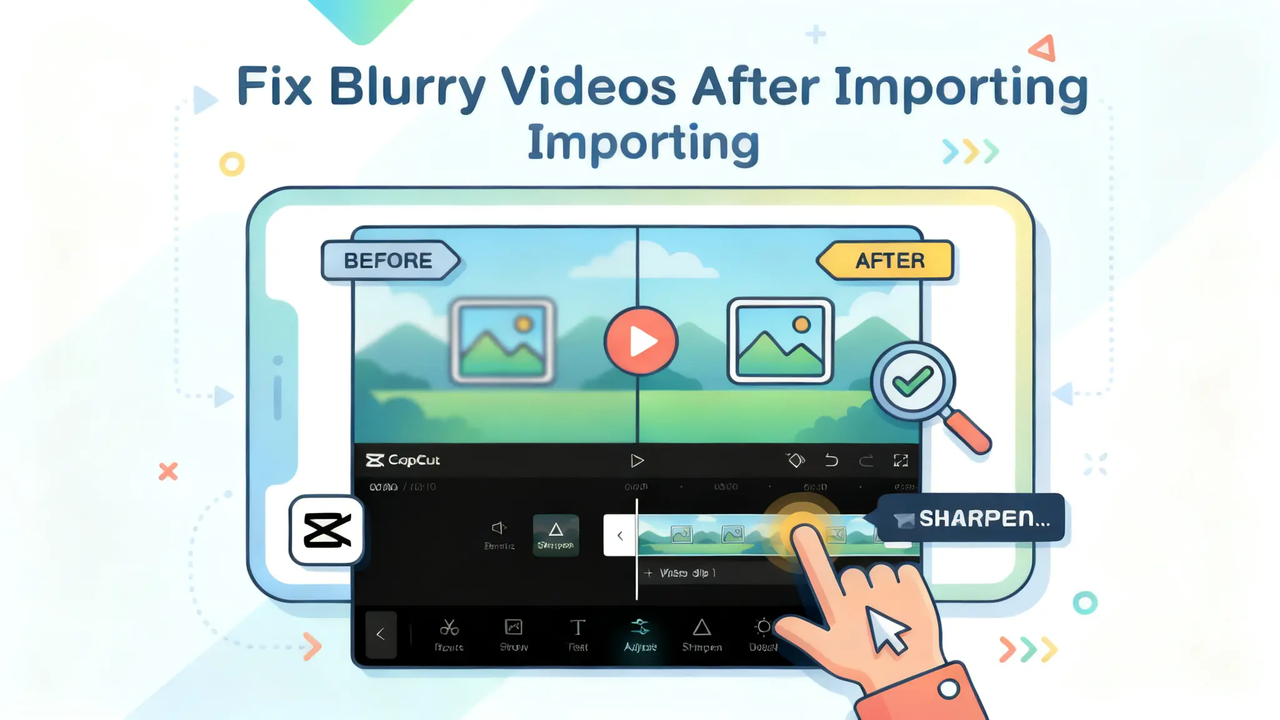 fix blurry videos after importing