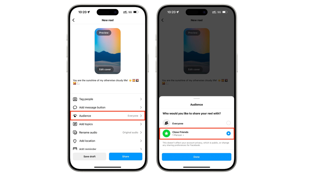 Share with your audience