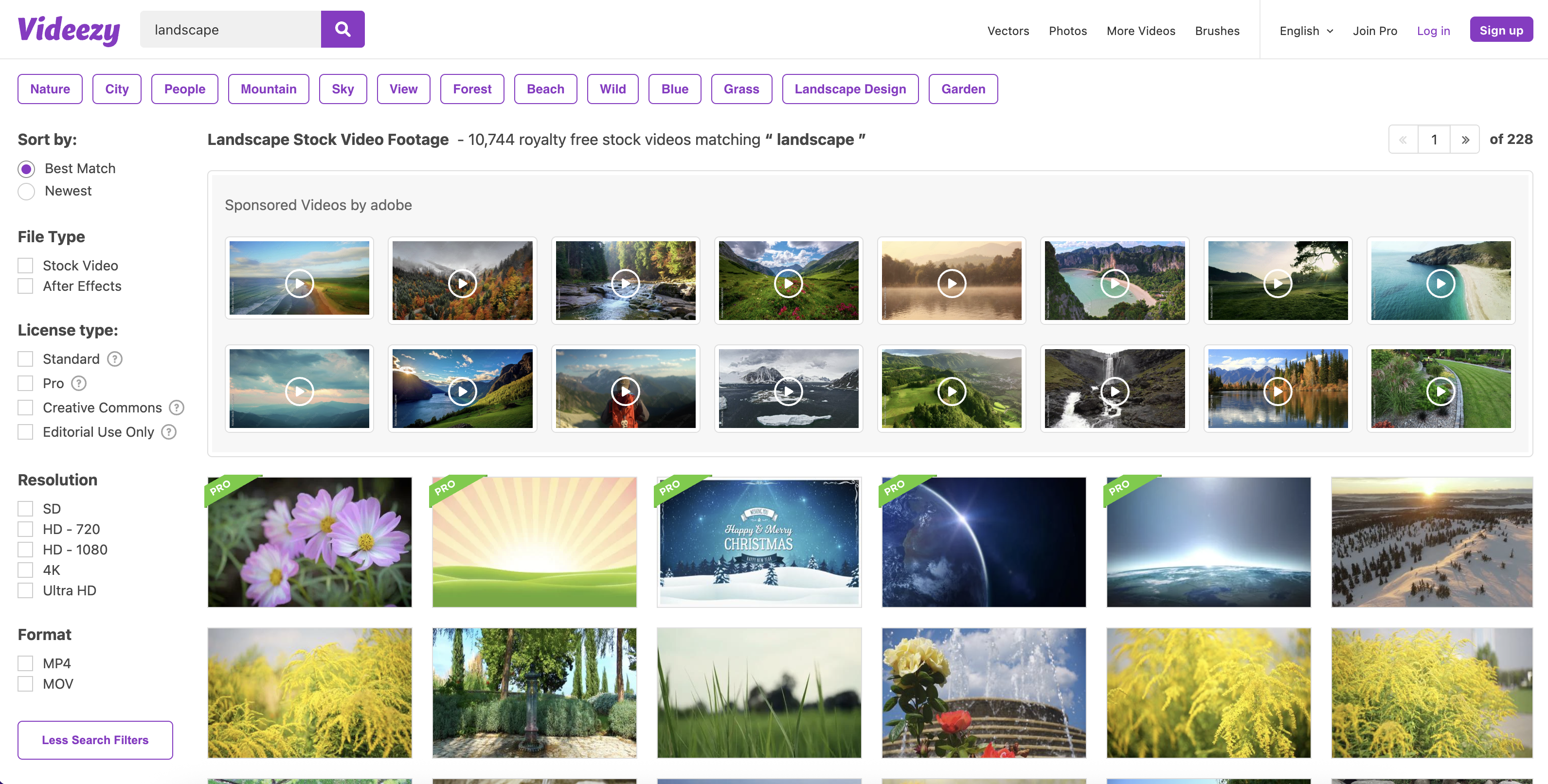 Videezy landscape videos