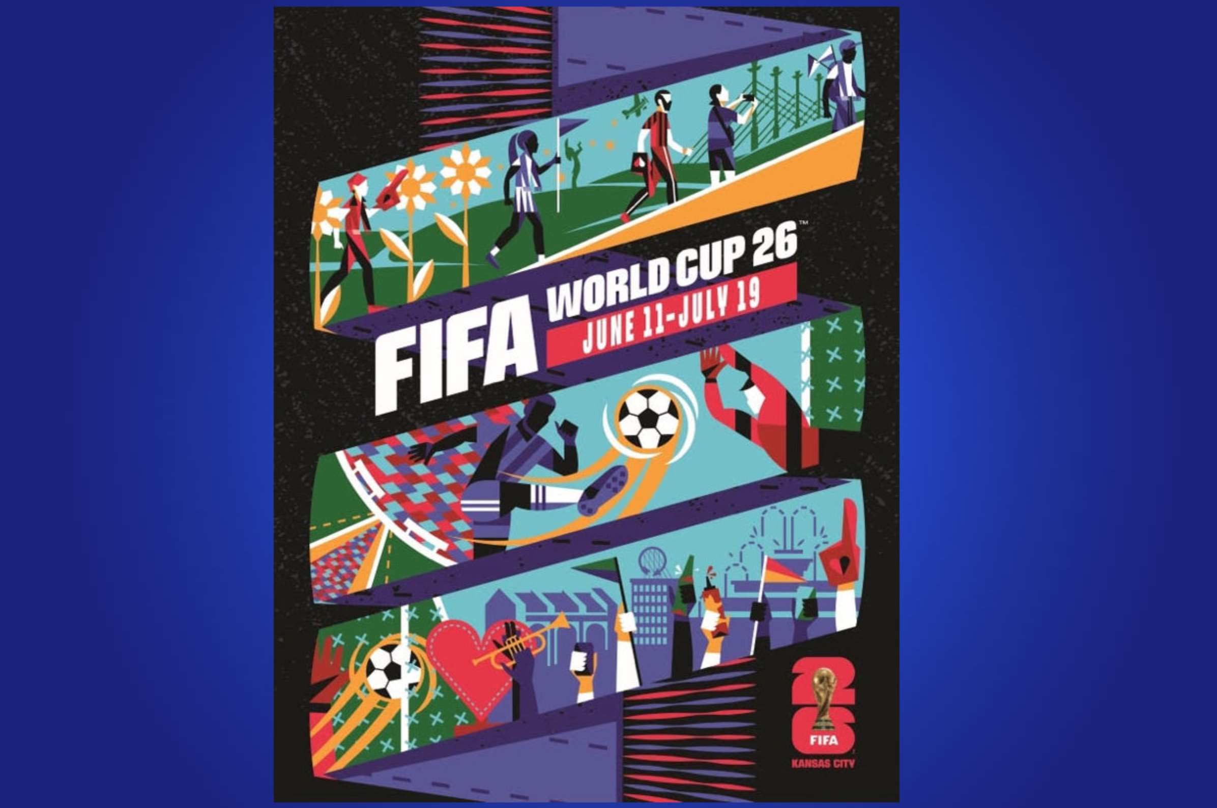 Event poster design: FIFA world cup