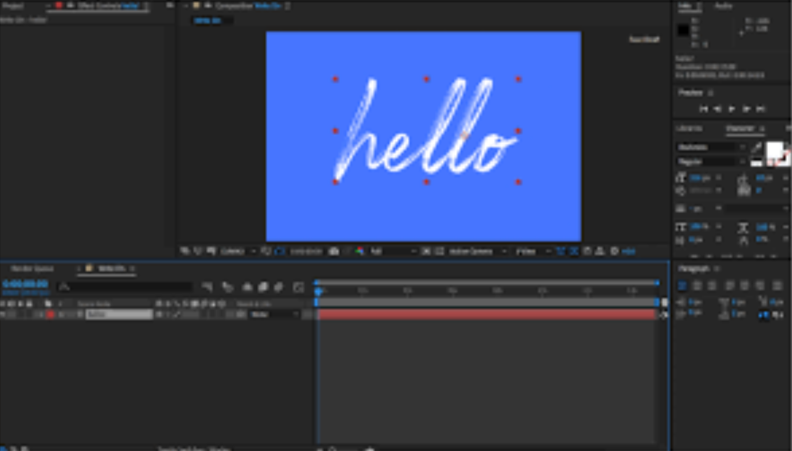 What is a write-on effect in After Effects