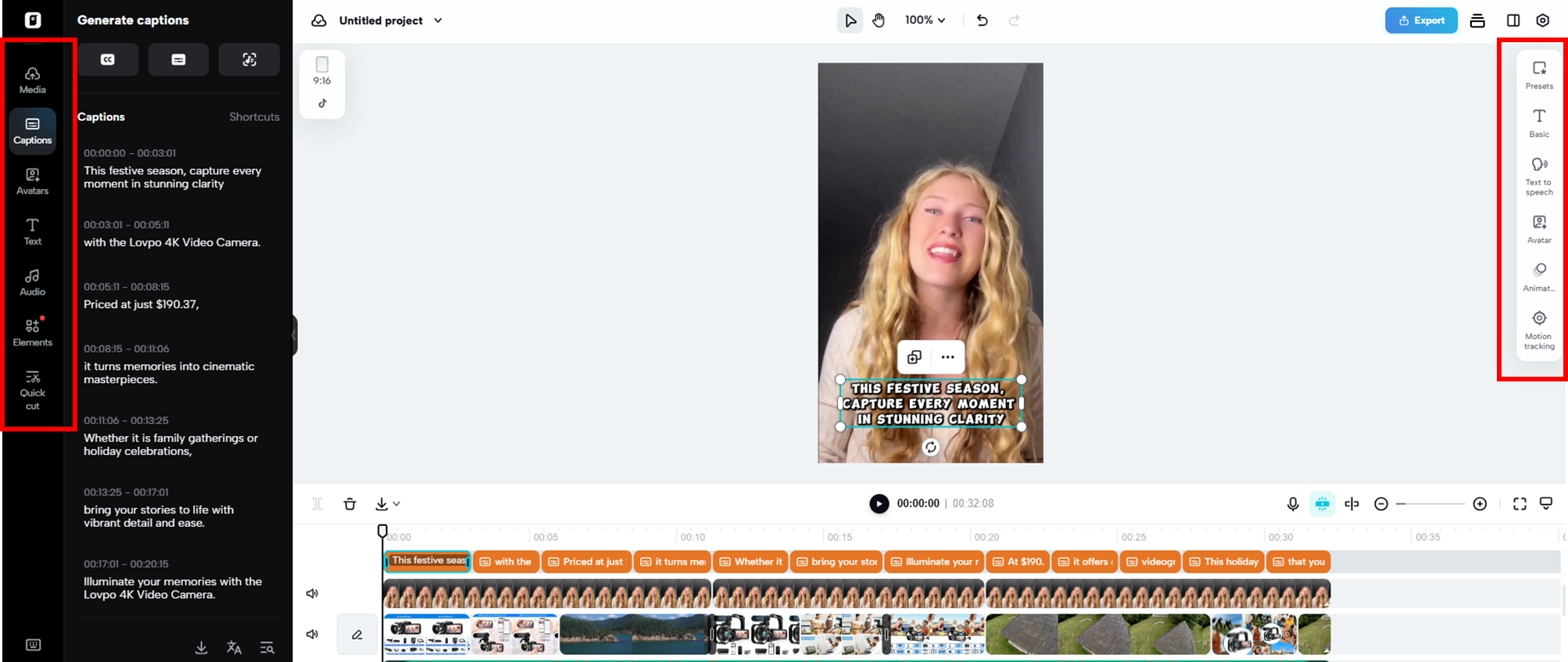 Edit and refine your video