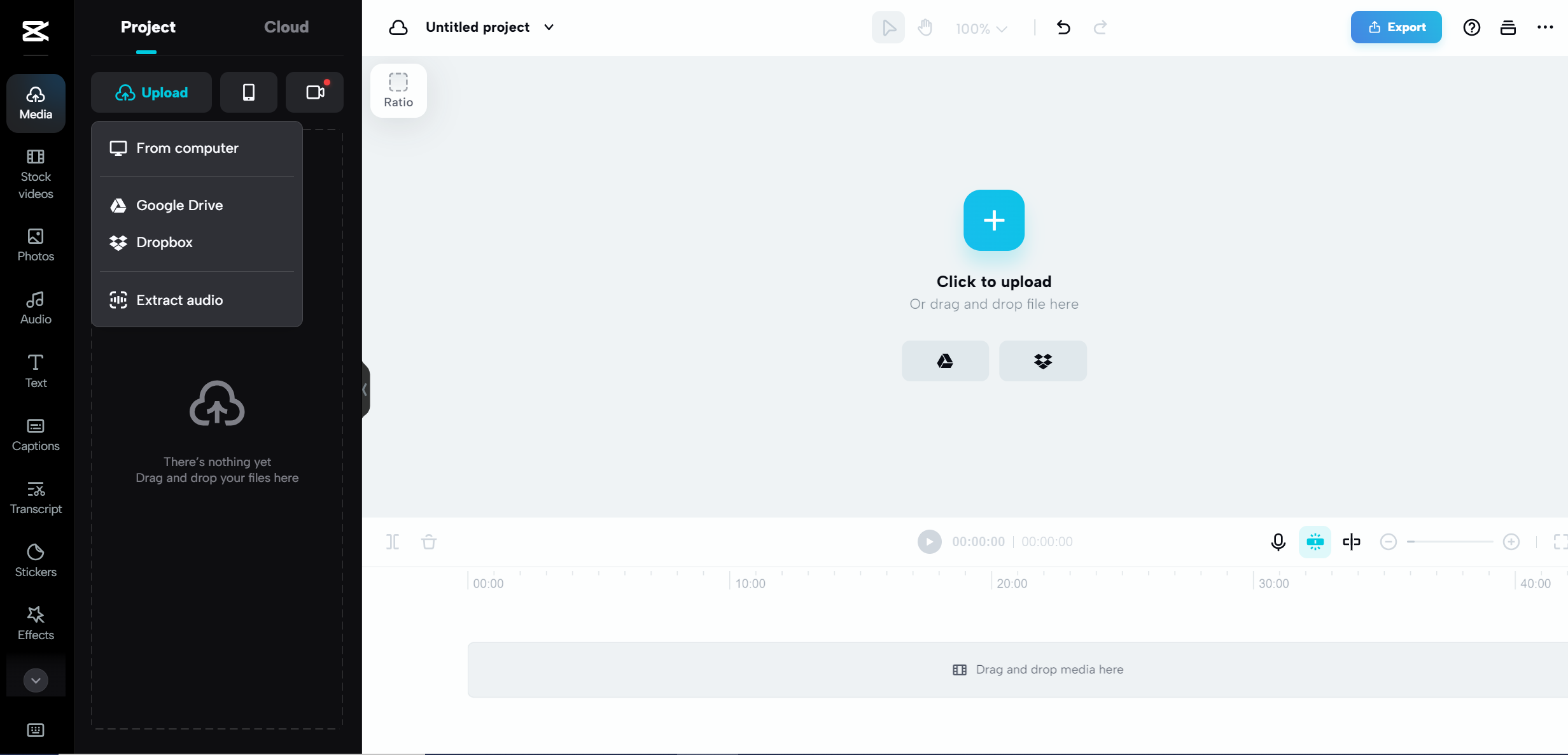 Visitez le site Web de CapCut et téléchargez la vidéo