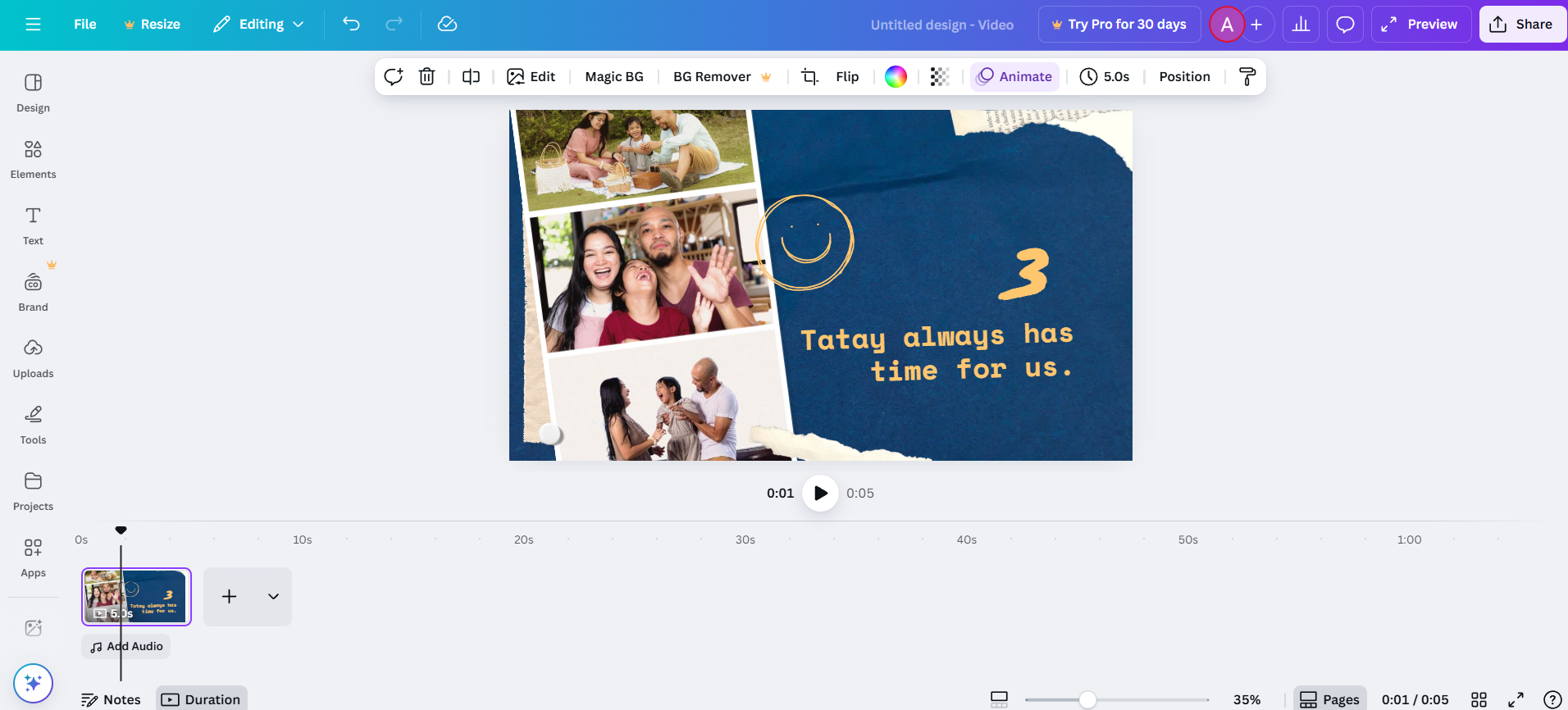Canva slideshow video maker