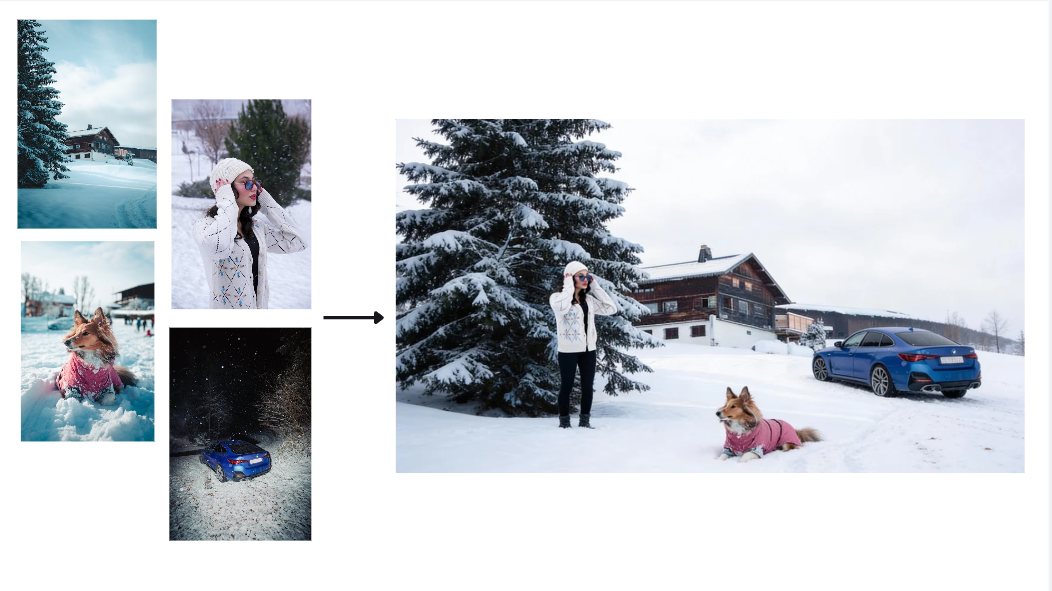 Multi-image fusion feature in Dreamina