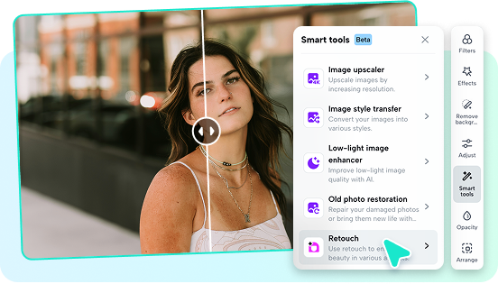 Photo retouching features