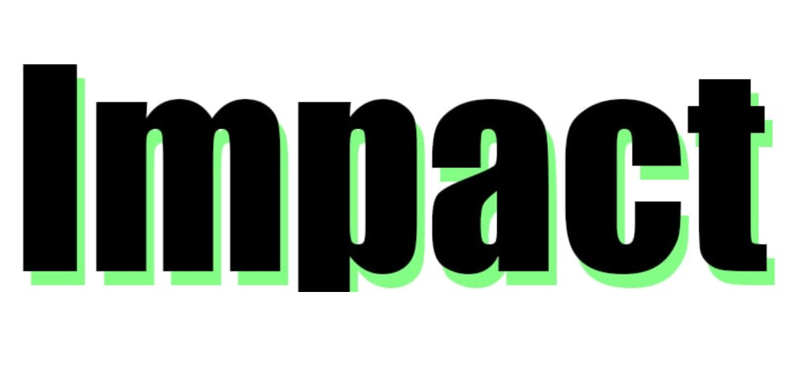 Impact font