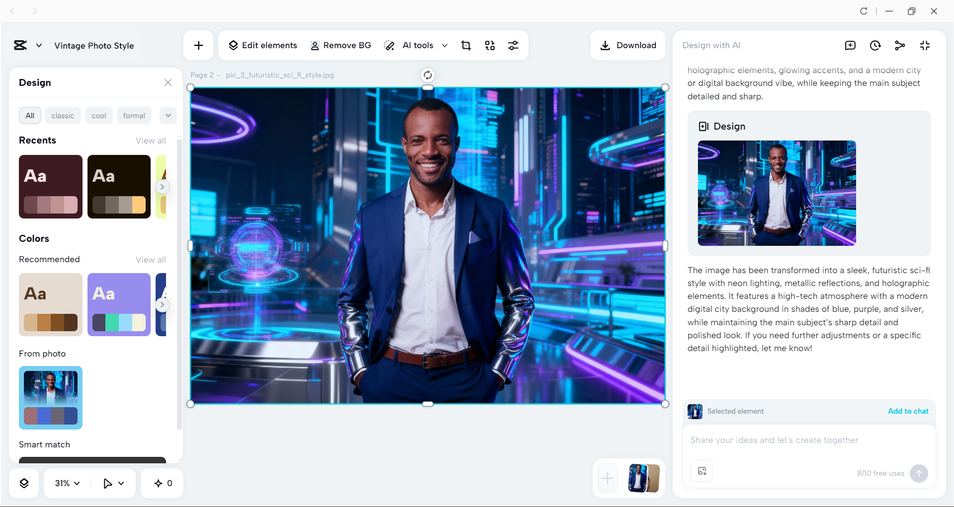 Interface of the CapCut desktop video editor - a quick way to edit and enhance images
