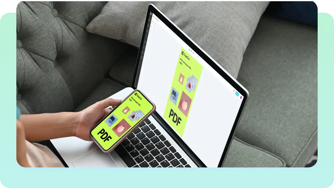 Combinar imagens em PDFs para armazenamento ou compartilhamento